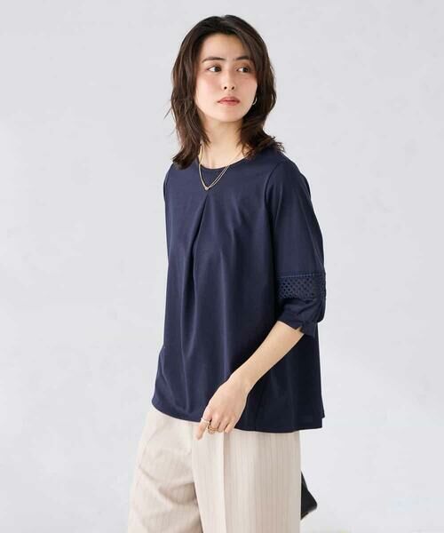a.v.v / アー・ヴェ・ヴェ カットソー | 袖口レースチュニックカットソー | 詳細9