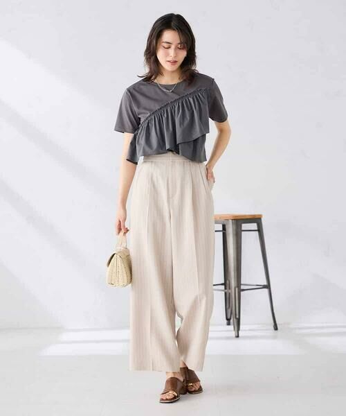 a.v.v / アー・ヴェ・ヴェ カットソー | フリルドッキングTシャツ | 詳細13