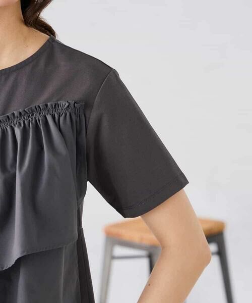 a.v.v / アー・ヴェ・ヴェ カットソー | フリルドッキングTシャツ | 詳細18