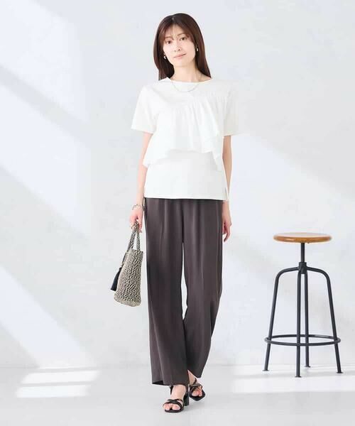 a.v.v / アー・ヴェ・ヴェ カットソー | フリルドッキングTシャツ | 詳細3