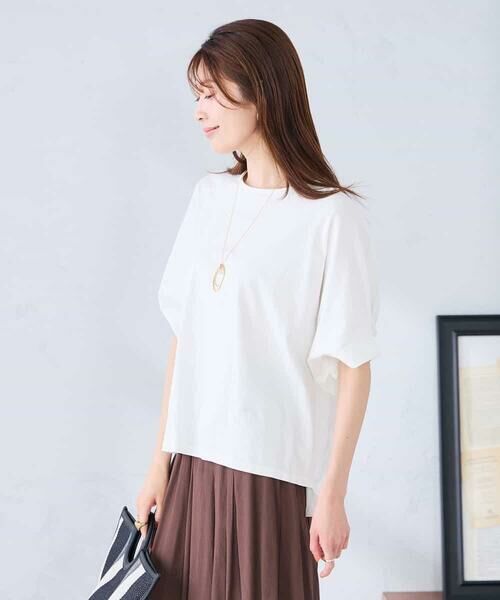 a.v.v / アー・ヴェ・ヴェ カットソー | 【コットン 100%】タックドルマンスリーブカットソー | 詳細19