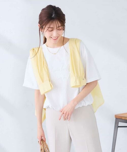 a.v.v / アー・ヴェ・ヴェ カットソー | 裾ドロストロゴTシャツ | 詳細11