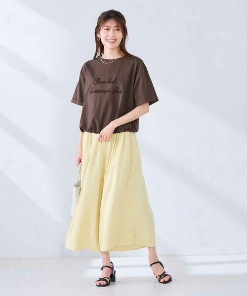 a.v.v / アー・ヴェ・ヴェ カットソー | 裾ドロストロゴTシャツ | 詳細4