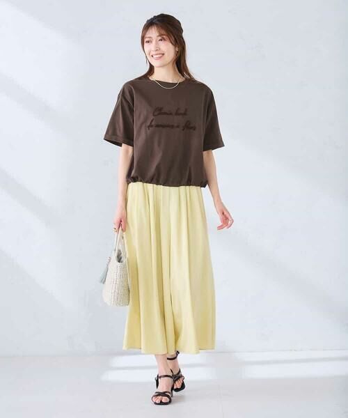 a.v.v / アー・ヴェ・ヴェ カットソー | 裾ドロストロゴTシャツ | 詳細5