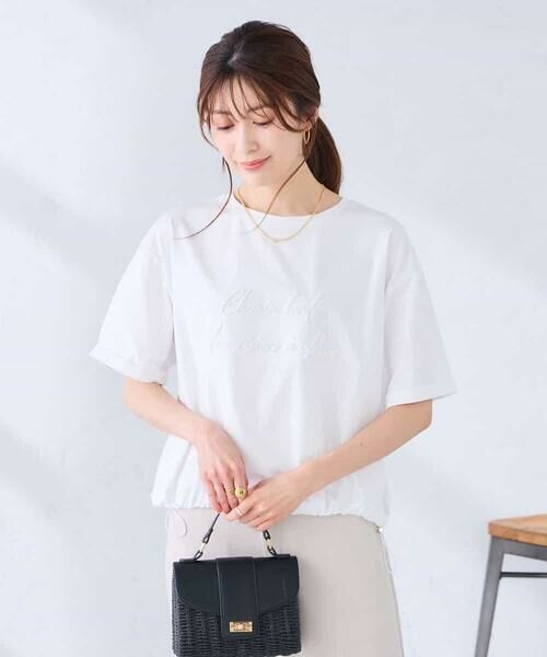 a.v.v / アー・ヴェ・ヴェ カットソー | 裾ドロストロゴTシャツ | 詳細9