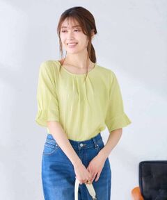 a.v.v / アー・ヴェ・ヴェ カットソー | タックパフスリーブトップス