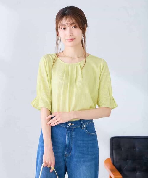 a.v.v / アー・ヴェ・ヴェ カットソー | タックパフスリーブトップス | 詳細1