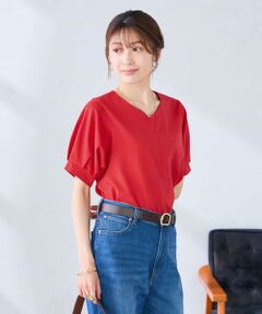 a.v.v / アー・ヴェ・ヴェ カットソー | Vネックゆったりスリーブカットソー