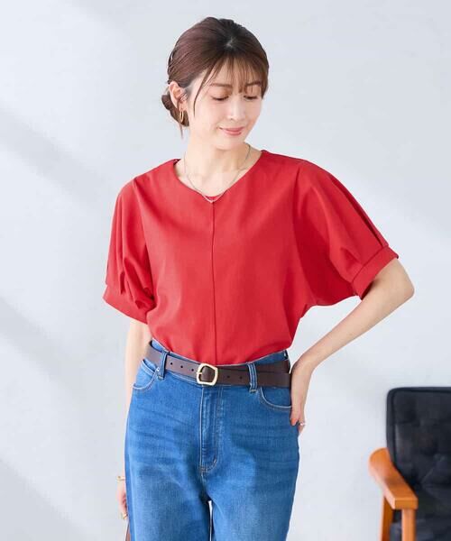 a.v.v / アー・ヴェ・ヴェ カットソー | Vネックゆったりスリーブカットソー | 詳細1