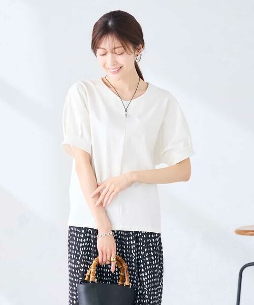 a.v.v / アー・ヴェ・ヴェ カットソー | Vネックゆったりスリーブカットソー | 詳細11