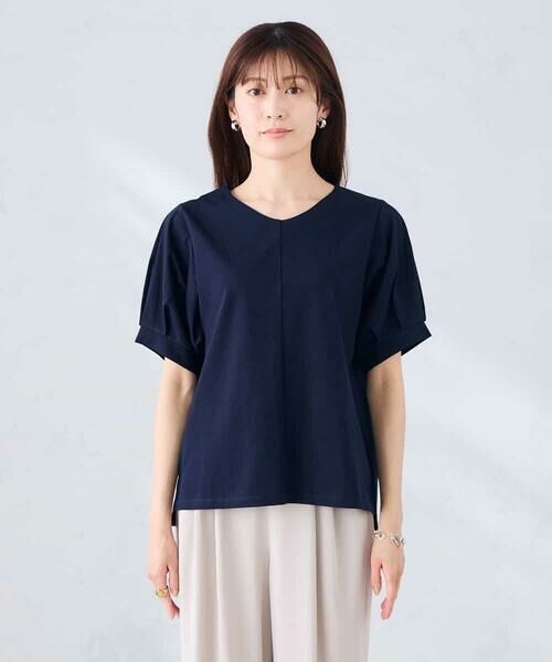 a.v.v / アー・ヴェ・ヴェ カットソー | Vネックゆったりスリーブカットソー | 詳細16