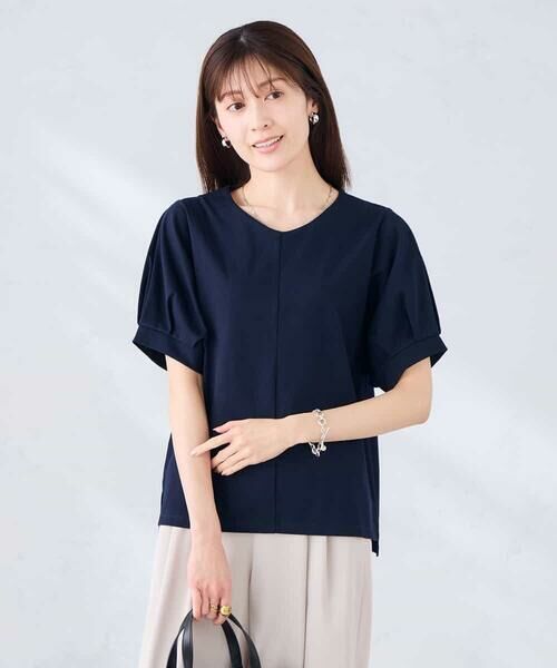 a.v.v / アー・ヴェ・ヴェ カットソー | Vネックゆったりスリーブカットソー | 詳細2