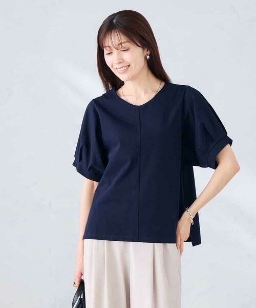 a.v.v / アー・ヴェ・ヴェ カットソー | Vネックゆったりスリーブカットソー | 詳細3