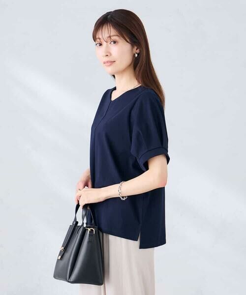 a.v.v / アー・ヴェ・ヴェ カットソー | Vネックゆったりスリーブカットソー | 詳細4