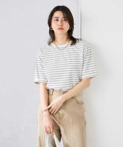 a.v.v / アー・ヴェ・ヴェ カットソー | 【接触冷感/UVカット/コットン100%/WEB限定】ロールアップハーフスリーブTシャツ