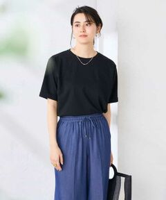 a.v.v / アー・ヴェ・ヴェ カットソー | 【接触冷感/UVカット/コットン100%/WEB限定】ロールアップハーフスリーブTシャツ