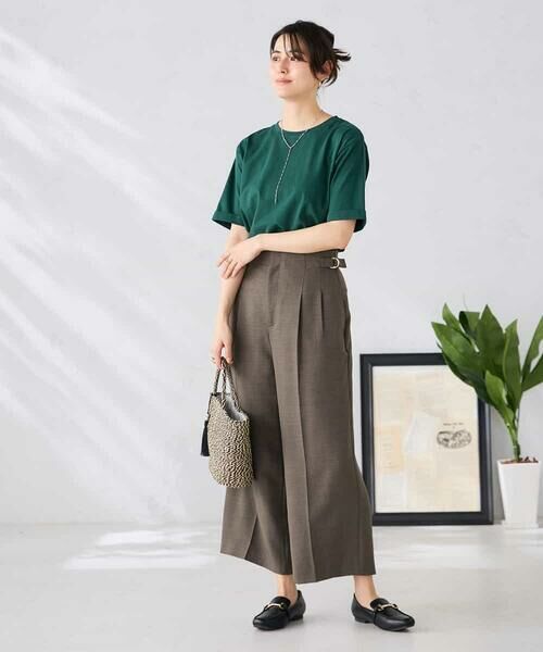 a.v.v / アー・ヴェ・ヴェ カットソー | 【接触冷感/UVカット/コットン100%/WEB限定】ロールアップハーフスリーブTシャツ | 詳細13