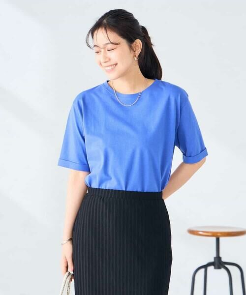 a.v.v / アー・ヴェ・ヴェ カットソー | 【接触冷感/UVカット/コットン100%/WEB限定】ロールアップハーフスリーブTシャツ | 詳細16