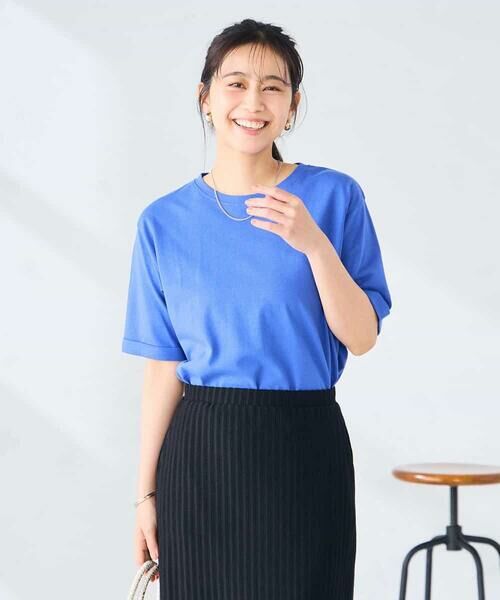 a.v.v / アー・ヴェ・ヴェ カットソー | 【接触冷感/UVカット/コットン100%/WEB限定】ロールアップハーフスリーブTシャツ | 詳細17