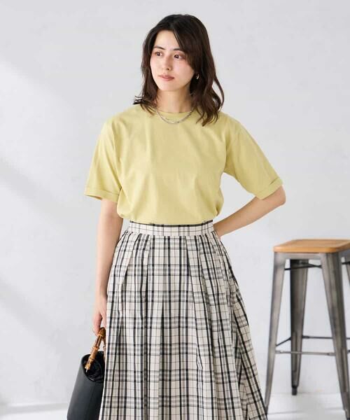 a.v.v / アー・ヴェ・ヴェ カットソー | 【接触冷感/UVカット/コットン100%/WEB限定】ロールアップハーフスリーブTシャツ | 詳細4