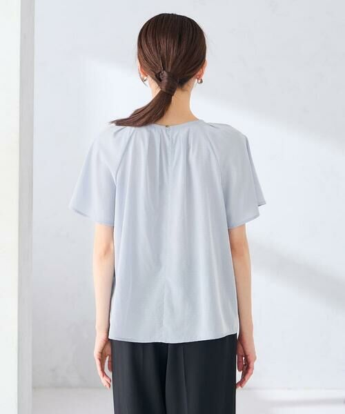 a.v.v / アー・ヴェ・ヴェ シャツ・ブラウス | 【洗える】ドビードットフレアスリーブブラウス | 詳細12