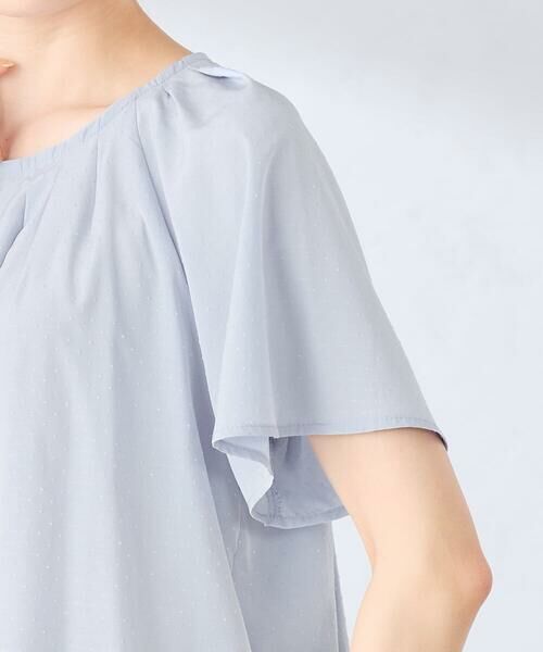 a.v.v / アー・ヴェ・ヴェ シャツ・ブラウス | 【洗える】ドビードットフレアスリーブブラウス | 詳細13