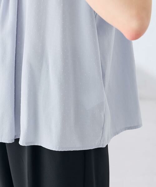 a.v.v / アー・ヴェ・ヴェ シャツ・ブラウス | 【洗える】ドビードットフレアスリーブブラウス | 詳細16