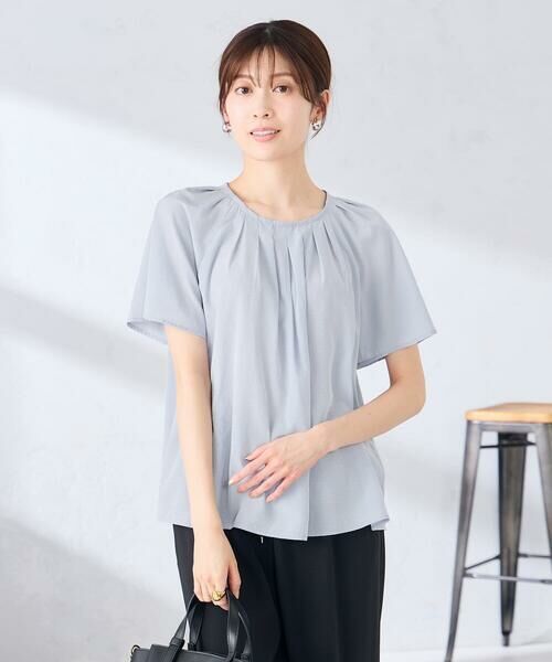 a.v.v / アー・ヴェ・ヴェ シャツ・ブラウス | 【洗える】ドビードットフレアスリーブブラウス | 詳細2