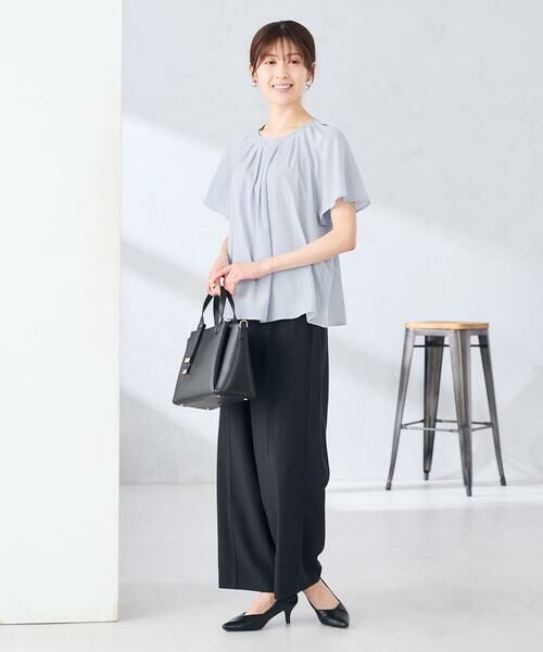 a.v.v / アー・ヴェ・ヴェ シャツ・ブラウス | 【洗える】ドビードットフレアスリーブブラウス | 詳細6