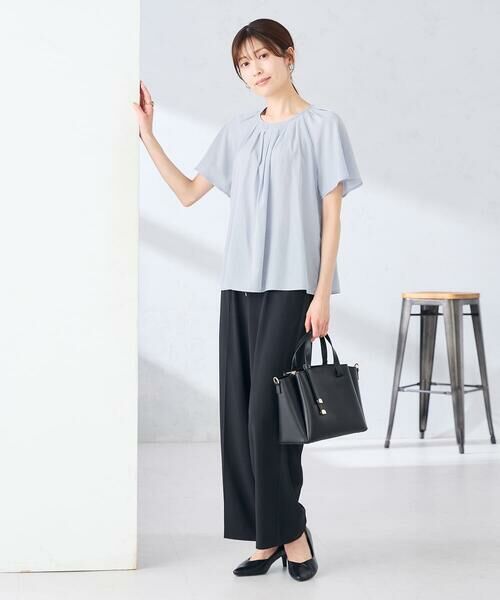 a.v.v / アー・ヴェ・ヴェ シャツ・ブラウス | 【洗える】ドビードットフレアスリーブブラウス | 詳細7