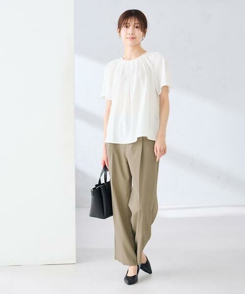 a.v.v / アー・ヴェ・ヴェ シャツ・ブラウス | 【洗える】ドビードットフレアスリーブブラウス | 詳細8