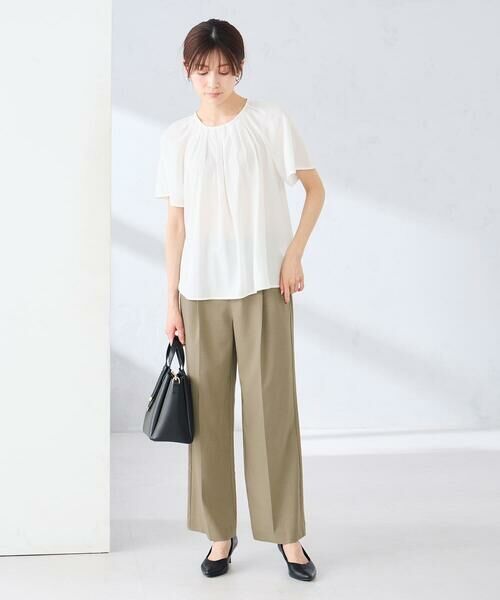 a.v.v / アー・ヴェ・ヴェ シャツ・ブラウス | 【洗える】ドビードットフレアスリーブブラウス | 詳細9