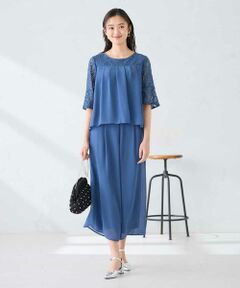 a.v.v / アー・ヴェ・ヴェ ロング・マキシ丈ワンピース | 【結婚式/お呼ばれに】レースドッキングブラウス・パンツセットアップ