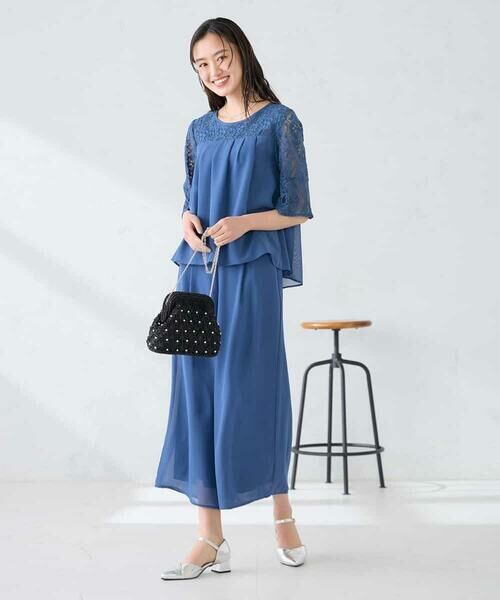 a.v.v / アー・ヴェ・ヴェ ロング・マキシ丈ワンピース | 【結婚式/お呼ばれに】レースドッキングブラウス・パンツセットアップ | 詳細4