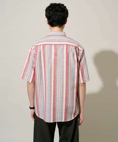 a.v.v / アー・ヴェ・ヴェ シャツ・ブラウス | 【洗濯機で洗える】マルチストライプワイドシルエットシャツ | 詳細10