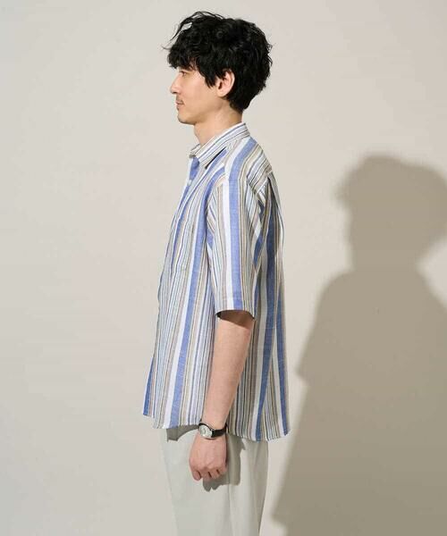 a.v.v / アー・ヴェ・ヴェ シャツ・ブラウス | 【洗濯機で洗える】マルチストライプワイドシルエットシャツ | 詳細16