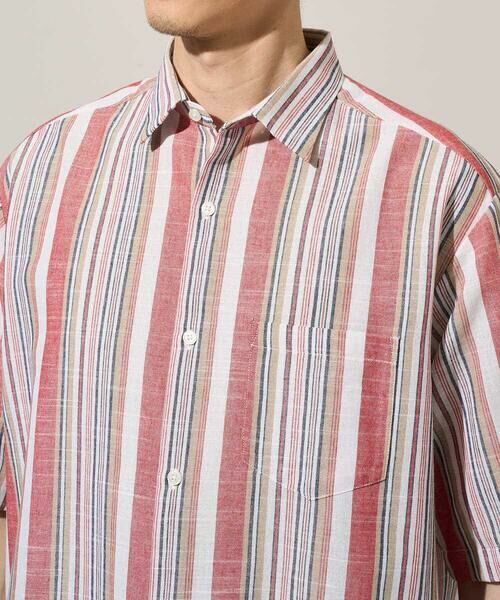 a.v.v / アー・ヴェ・ヴェ シャツ・ブラウス | 【洗濯機で洗える】マルチストライプワイドシルエットシャツ | 詳細18