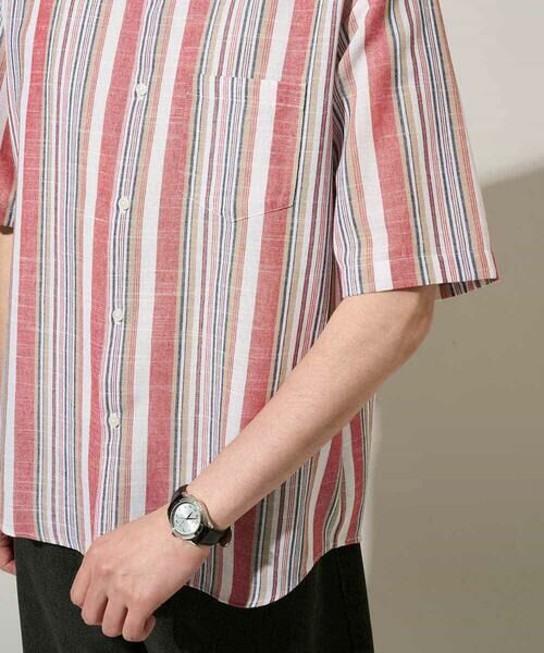 a.v.v / アー・ヴェ・ヴェ シャツ・ブラウス | 【洗濯機で洗える】マルチストライプワイドシルエットシャツ | 詳細19