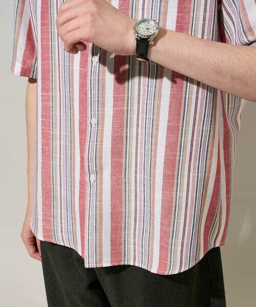 a.v.v / アー・ヴェ・ヴェ シャツ・ブラウス | 【洗濯機で洗える】マルチストライプワイドシルエットシャツ | 詳細20