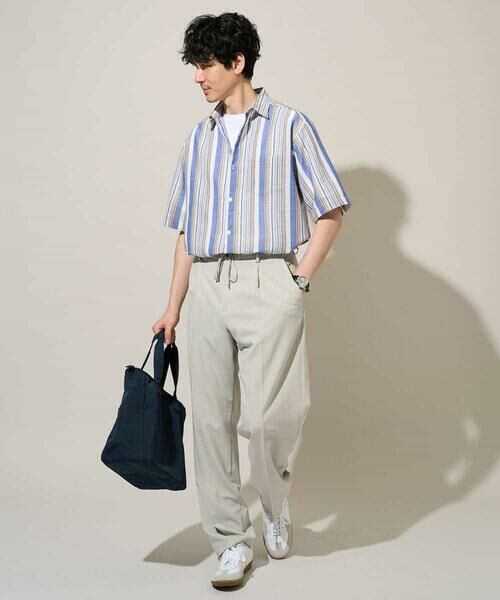 a.v.v / アー・ヴェ・ヴェ シャツ・ブラウス | 【洗濯機で洗える】マルチストライプワイドシルエットシャツ | 詳細7