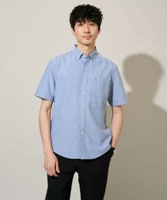 a.v.v / アー・ヴェ・ヴェ シャツ・ブラウス | 【イージーケア/洗濯機で洗える/速乾/接触冷感/毛玉になりにくい】オックスハンソデシャツ