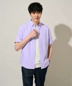 a.v.v / アー・ヴェ・ヴェ シャツ・ブラウス | 【イージーケア/洗濯機で洗える/速乾/接触冷感/毛玉になりにくい】オックスハンソデシャツ