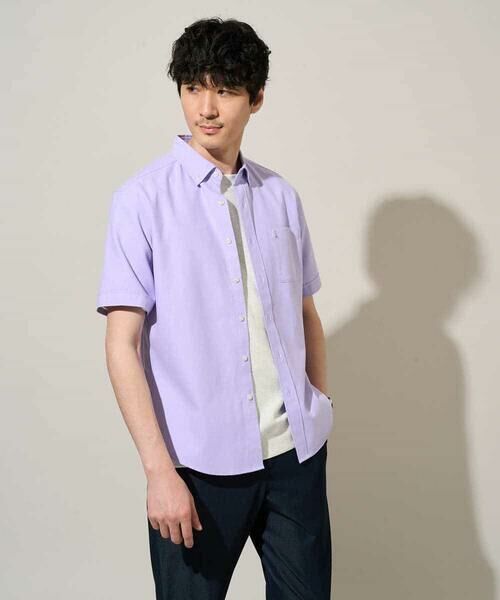 a.v.v / アー・ヴェ・ヴェ シャツ・ブラウス | 【イージーケア/洗濯機で洗える/速乾/接触冷感/毛玉になりにくい】オックスハンソデシャツ | 詳細12