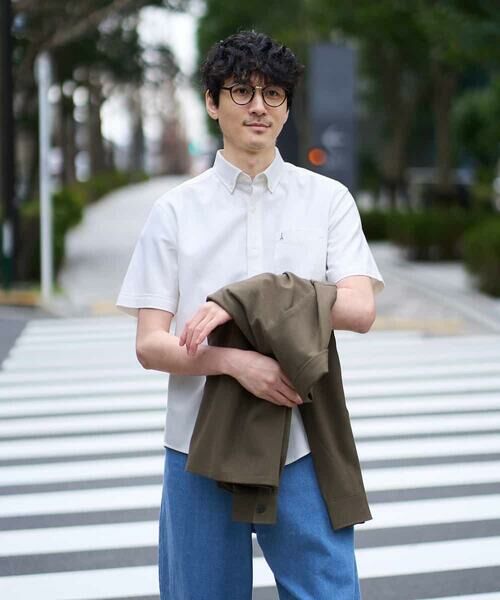 a.v.v / アー・ヴェ・ヴェ シャツ・ブラウス | 【イージーケア/洗濯機で洗える/速乾/接触冷感/毛玉になりにくい】オックスハンソデシャツ | 詳細13