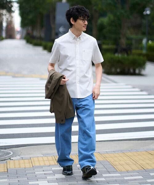 a.v.v / アー・ヴェ・ヴェ シャツ・ブラウス | 【イージーケア/洗濯機で洗える/速乾/接触冷感/毛玉になりにくい】オックスハンソデシャツ | 詳細2