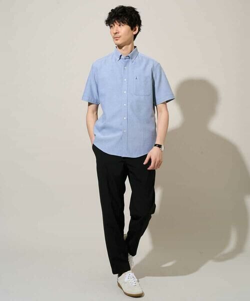 a.v.v / アー・ヴェ・ヴェ シャツ・ブラウス | 【イージーケア/洗濯機で洗える/速乾/接触冷感/毛玉になりにくい】オックスハンソデシャツ | 詳細3