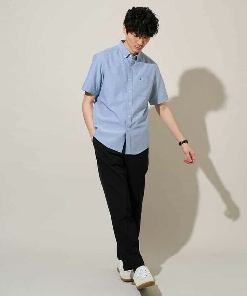 a.v.v / アー・ヴェ・ヴェ シャツ・ブラウス | 【イージーケア/洗濯機で洗える/速乾/接触冷感/毛玉になりにくい】オックスハンソデシャツ | 詳細4