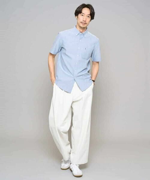 a.v.v / アー・ヴェ・ヴェ シャツ・ブラウス | 【イージーケア/洗濯機で洗える/速乾/接触冷感/毛玉になりにくい】オックスハンソデシャツ | 詳細5