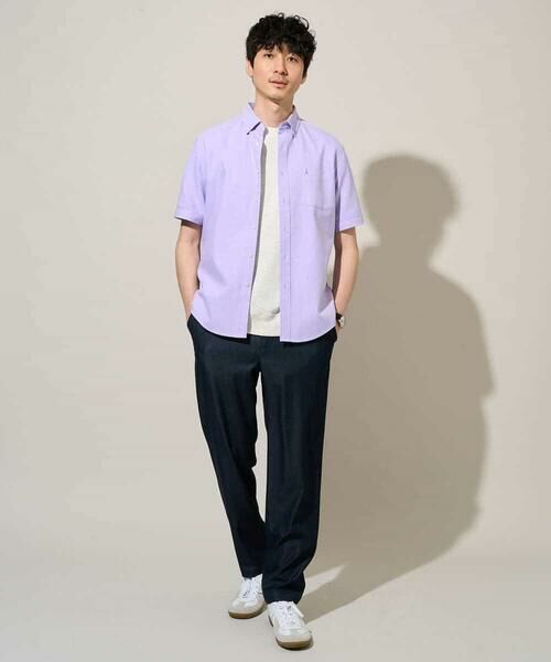 a.v.v / アー・ヴェ・ヴェ シャツ・ブラウス | 【イージーケア/洗濯機で洗える/速乾/接触冷感/毛玉になりにくい】オックスハンソデシャツ | 詳細6