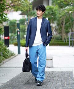 a.v.v / アー・ヴェ・ヴェ セットアップ | 【イージーケア/接触冷感】デニムライクストレッチスマートジャケット